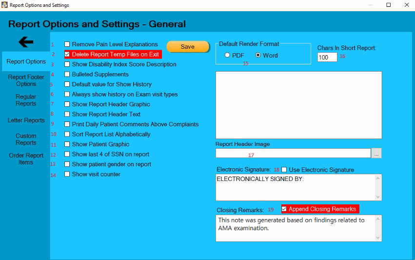 EHR Report Settings and Options – Epic Support from DBC