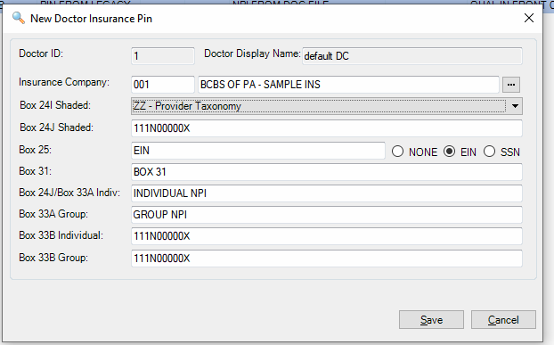 Adding a taxonomy code in PM – Epic Support from DBC